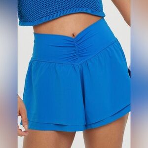 aerie offline ruched flowy shorts size M